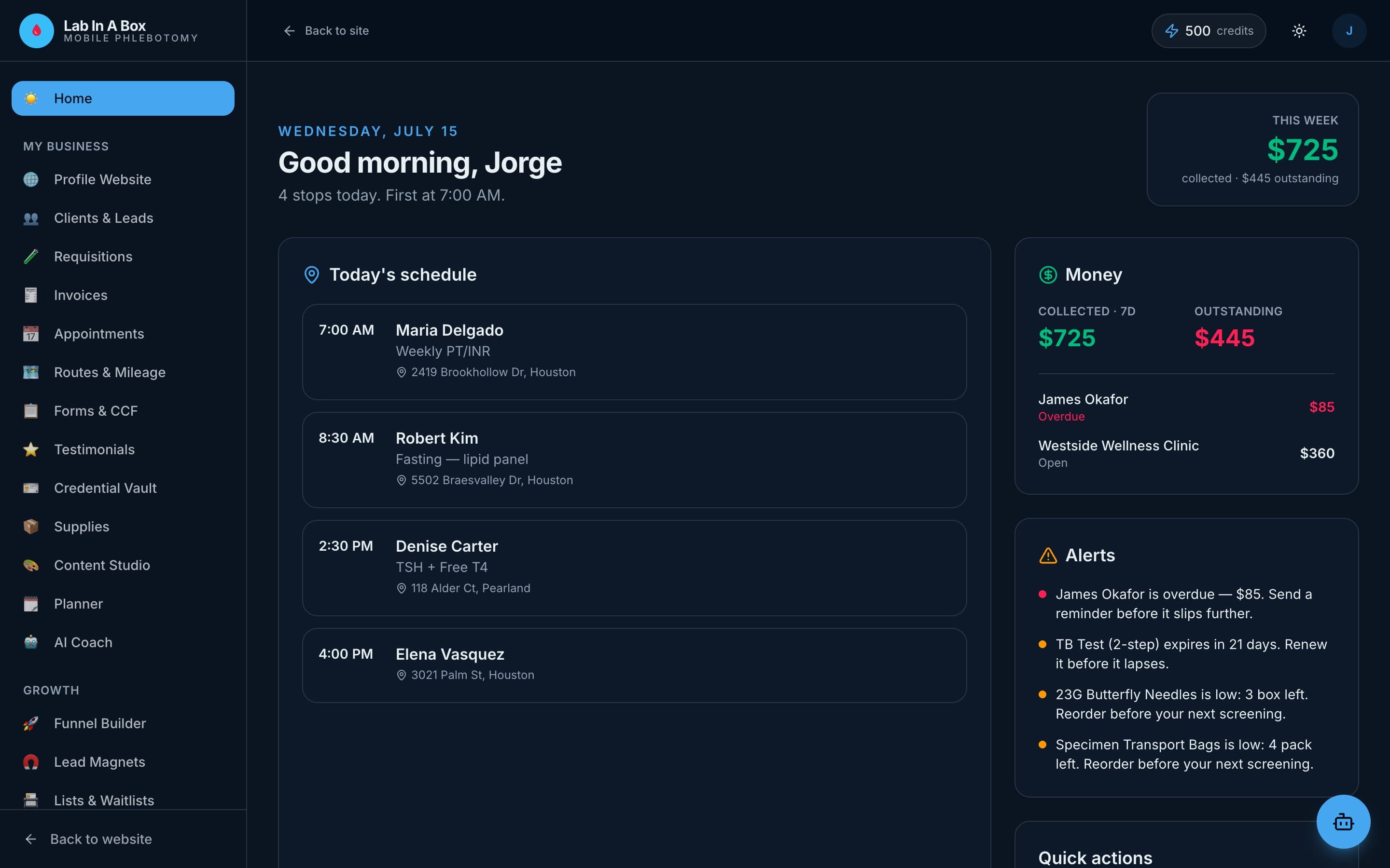 Today view — your whole day at a glance